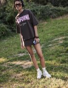 Stradivarius Fustă-Pantalon Basic Din Tricot Maro Xs