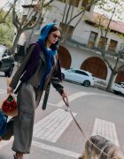 Stradivarius Geacă Biker Cu Curea Din Imitație De Piele Gri Închis L