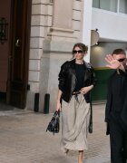 Stradivarius Geacă Biker Cu Curea Din Imitație De Piele Negru Xl