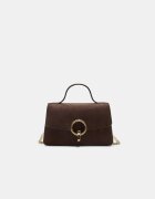 Stradivarius Geantă Crossbody Cu Închidere Rotundă Albastru Os