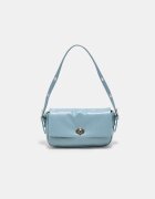 Stradivarius Geantă De Umăr Mini Cu Aspect Șifonat Albastru Cer Os