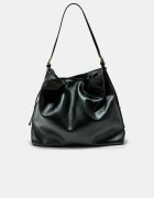 Stradivarius Geantă De Umăr Moale Negru Os