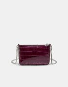 Stradivarius Geantă Mini Cu Presaj Piele De Crocodil Roz Os