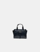 Stradivarius Geantă Mini Tote Cu Cataramă Negru Os