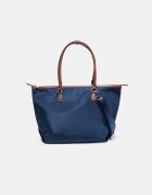 Stradivarius Geantă Shopper Combinată Cu Curea De Umăr Bleumarin Os