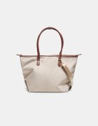 Stradivarius Geantă Shopper Combinată Cu Curea De Umăr Piatră Os