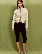 Stradivarius Hanorac Cropped Cu Fermoar Vanilie L