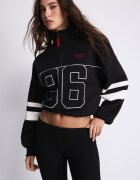 Stradivarius Hanorac Cu Grafică Balon Negru Xl