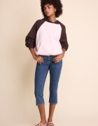 Stradivarius Hanorac Cu Mânecă Raglan Și Contrast Roz Pastel Xl