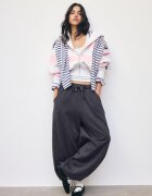 Stradivarius Hanorac Regular Imprimat Roz Pastel Xl