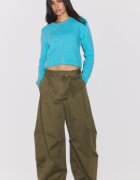 Stradivarius Jachetă Din Tricot Cu Nasturi Turcoaz Xs