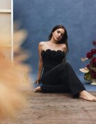 Stradivarius Jeans Largi Cu Talie Dublă Efect Prespălat Negru Denim 40