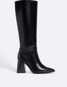 Stradivarius Largi. Cizme Înalte Cu Toc Negru 37