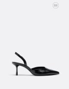 Stradivarius Largi. Pantofi Cu Toc De Bază Negru 40