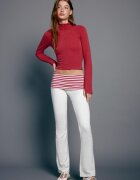Stradivarius Legging Evazat Cu Talie Întoarsă Gri Melanj M