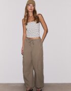 Stradivarius Maiou Cu Bretele Late Efect Prespălat Gri Denim L