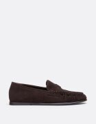 Stradivarius Mocasini Flexibili Din Piele Maro Maro 37