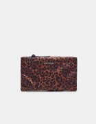 Stradivarius Neseser Plat Cu Imprimeu Leopard Albastru Os