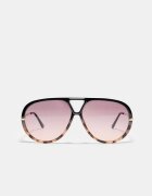 Stradivarius Ochelari Aviator Combi Maro Os