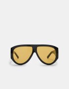 Stradivarius Ochelari De Soare Din Plastic Negru Os