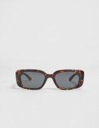 Stradivarius Ochelari De Soare Rectangulari Cu Efect Baga Albastru Os
