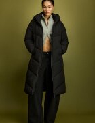 Stradivarius Palton Matlasat De Bază Negru Xs