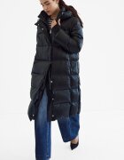 Stradivarius Palton Matlasat Strălucitor Negru Xs