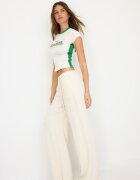 Stradivarius Pantaloni Drepți Cu Efect De In Piatră S