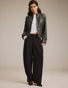 Stradivarius Pantaloni Eleganți Tip Barrel Negru 42