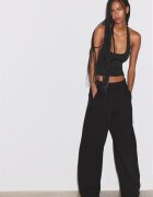Stradivarius Pantaloni Jogger Barrel Negru Xs