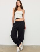 Stradivarius Pantaloni Jogger Boyfriend Negru Xl
