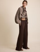 Stradivarius Pantaloni Jogger Largi Cu Nervură Și Textură Fină Albastru Marin M
