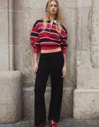 Stradivarius Pantaloni Jogger Largi Negru Xxs
