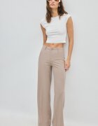 Stradivarius Pantaloni Largi Albastru Spălat 42