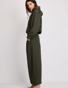 Stradivarius Pantaloni Tip Parachute În Carouri Kaki Xs