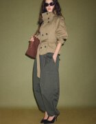 Stradivarius Pantaloni Voluminoși Cargo Cu Detaliu În Talie 0-526 M
