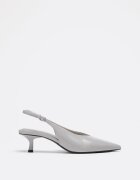Stradivarius Pantofi Cu Toc Decolteu În V Gri 39