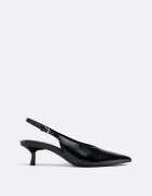 Stradivarius Pantofi Cu Toc Și Decolteu În V Negru 39