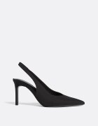 Stradivarius Pantofi De Bază Decupați La Spate Negru 41