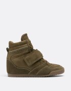 Stradivarius Pantofi Sport Cu Platformă Interioară Kaki 39