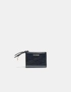 Stradivarius Portofel Cu Detaliu Trăgătoare Negru Os
