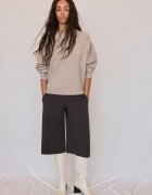 Stradivarius Pulover Basic Din Tricot Fin La Atingere 0-458 M