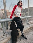 Stradivarius Pulover Cu Mânecă Raglan Roșu Xl