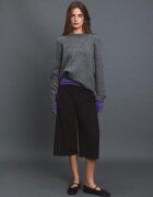 Stradivarius Pulover De Bază Din Tricot Moale Alb M