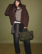Stradivarius Pulover Din Tricot Cropped Cu Mânecă Lată Kaki S