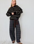 Stradivarius Pulover Din Tricot Cu Fermoar Ecru L