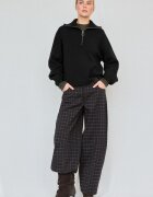 Stradivarius Pulover Din Tricot Cu Fermoar Negru S