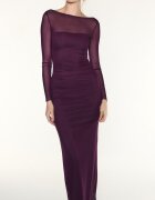 Stradivarius Rochie Midi Cu Spate Gol Purpuriu L
