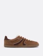 Stradivarius S011 Pantofi Sport Retro Din Piele Maro 38