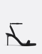 Stradivarius Sandale Cu Toc Stiletto Negru 37